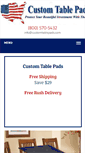 Mobile Screenshot of customtablepads.com
