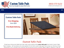 Tablet Screenshot of customtablepads.com